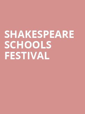 Shakespeare Schools Festival at Shaw Theatre
